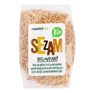 BIO sezam neloupaný 100g Country Life